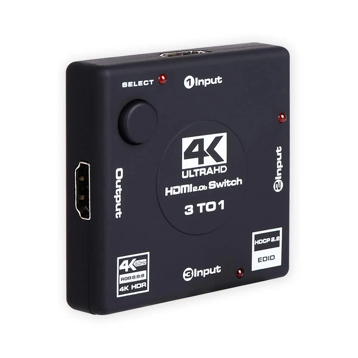 HDMI 4K 60Hz Switcher 3 Port HDMI Switcher Adapter 3 In 1 Out HDMI Switcher 2.0 Converter PS4 Pro TV Box