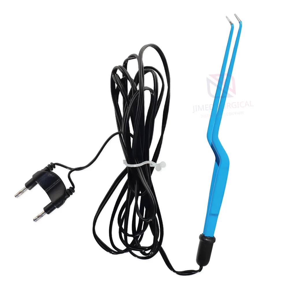 Surgical Grade European Straight Bipolar Forceps 16cm Reusable 2 mm Tip Stainless Steel Surgical Forceps