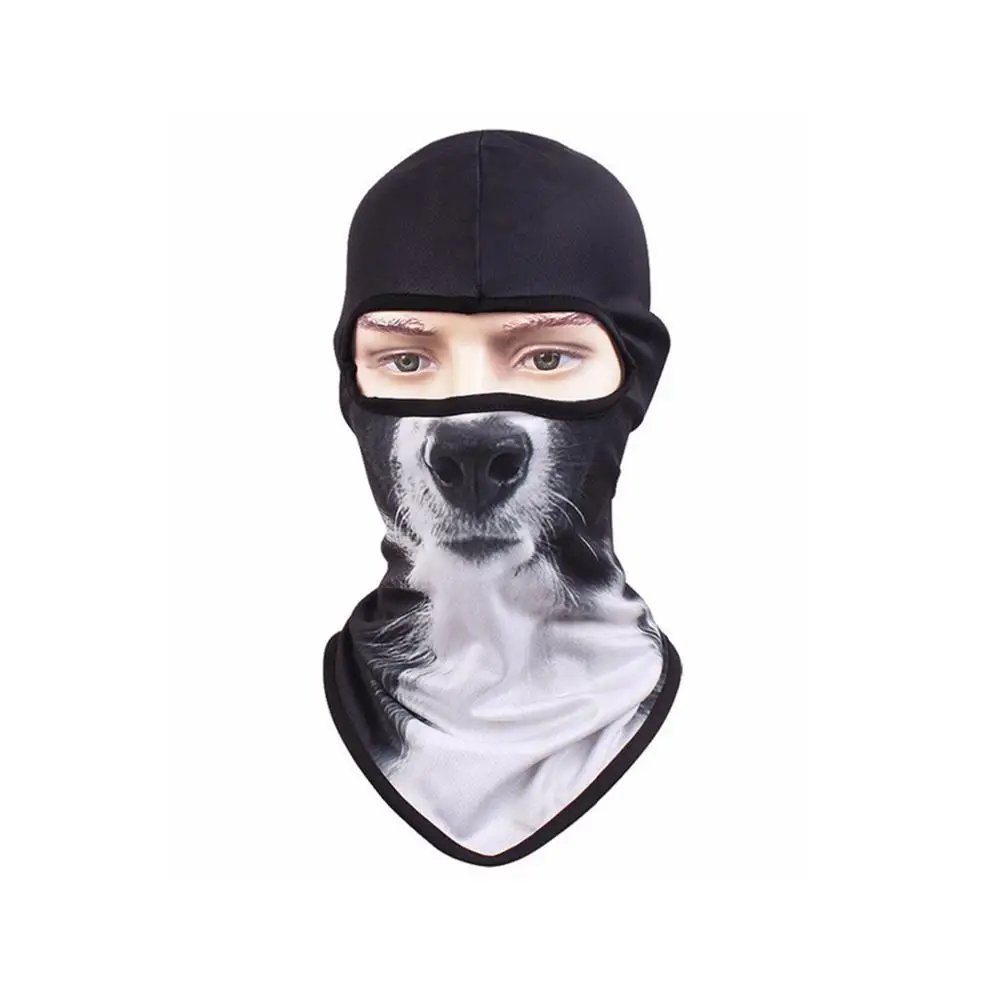 Wholesale Custom Design Embroidered 3 Hole Full Cover Face Bandit Rappers Knit Balaclava with Embroidery Logo
