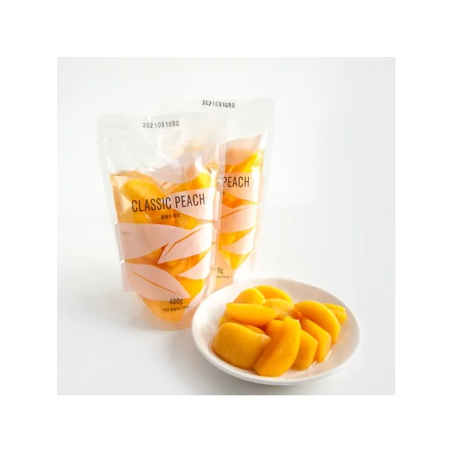Korean Top Selling Fruit Products Sweet Flavor Soft Texture High Quality Product Wholesale Price Classic pouch Peaches