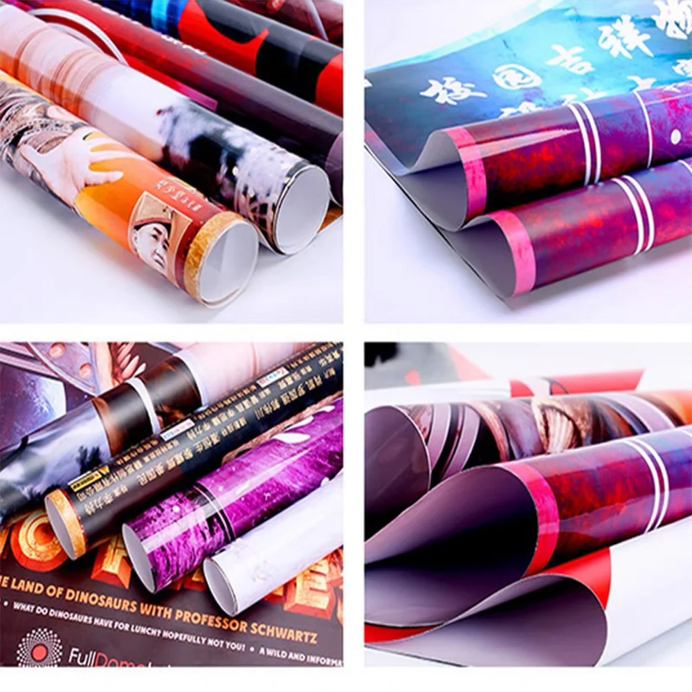 OEM Poster Promotional Wall Hanging Fade Resistant Large Printed Poster for Signage