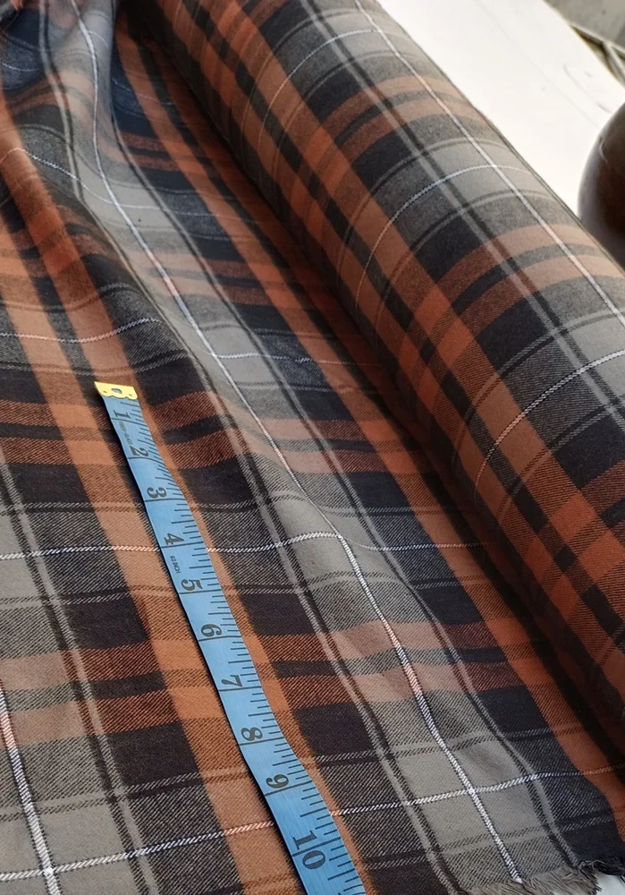 Soft and Smooth Brushed Flannel Fabric 100% Cotton Preshrunk Heavy Weight  Flannel Grey Black