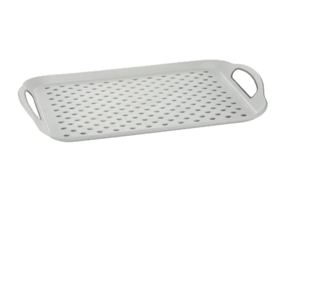 Soft Small Tray with Non-Slip Surface and Easy-Grip Handles Multipurpose Serving Tray for Kitchen and Dining Room