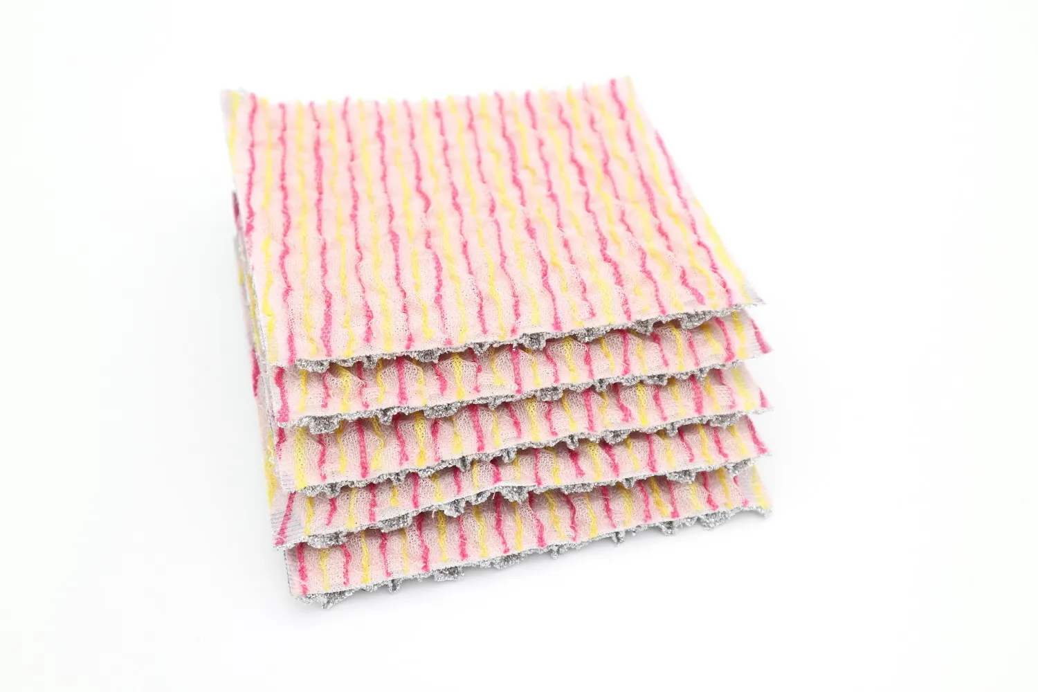 Crimp scrubbing cloths Korean made rich bubble no chemical glue Best No Scratch Kitchen Scrubber Crimp Scrubbing Cloth
