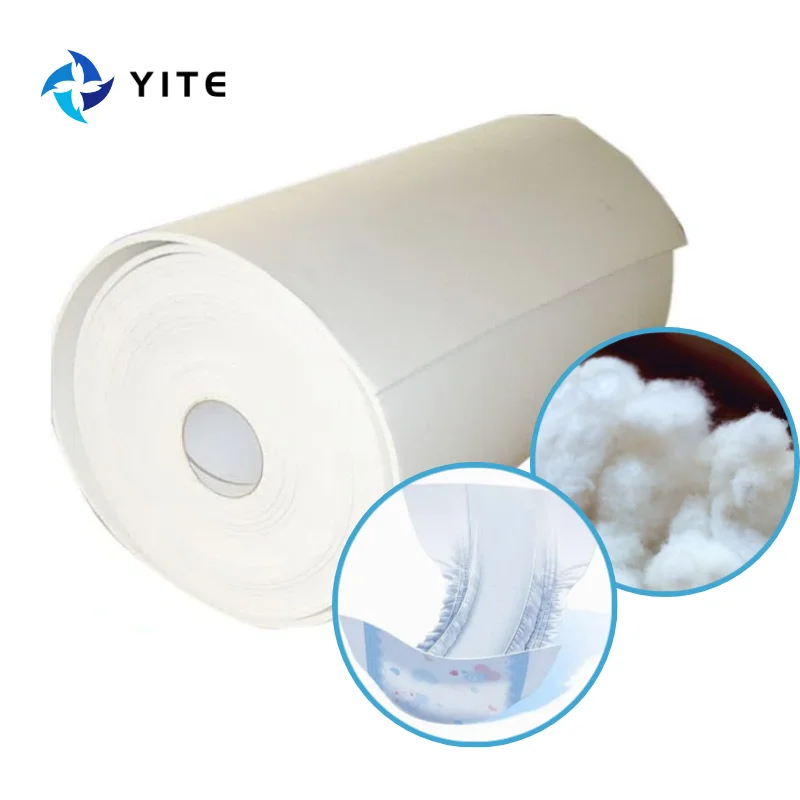 America untreated fluff pulp raw material for baby diaper absorbent core