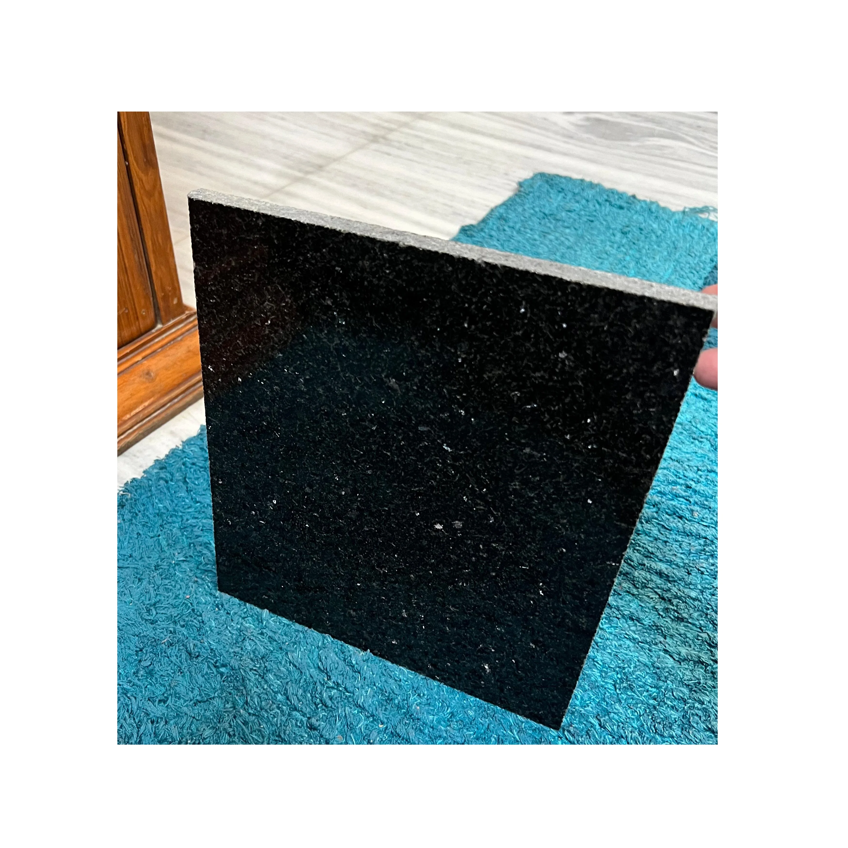 Wholesale Factory Supply Silver Black Galaxy Granite slab Suitable for Both Interior and Exterior Projects