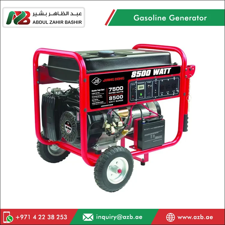 8.5KW Power and 50HZ Frequency Portable Jiangdong JD8500THEB Petrol Gasoline Generator at Best Market Price