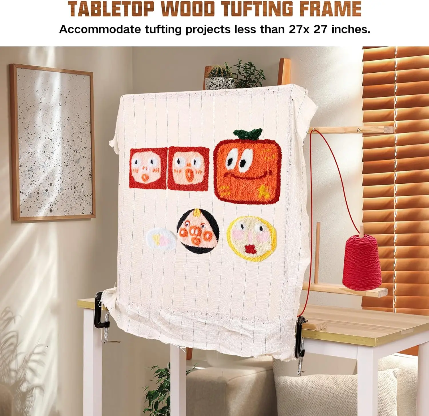Wholesale Custom Wooden Durable Tufting Frames for Making Rug Weaving Carpet