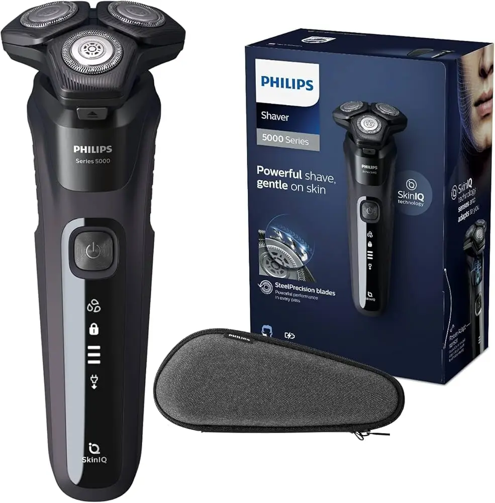 Бритва Philips 5000 серии S5445/03 с тройным лезвием питанием от USB для мокрого и сухого бритья лица тела бикини подмышки бороды