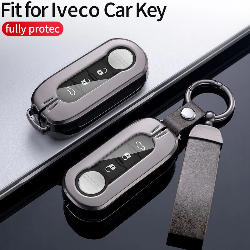 Auto Llave Caso Metal Alloy Car Key Case Cover For Iveco Euro Series Daily I Box Body / Estate Iveco Fiat Lcv / Heavy Duty