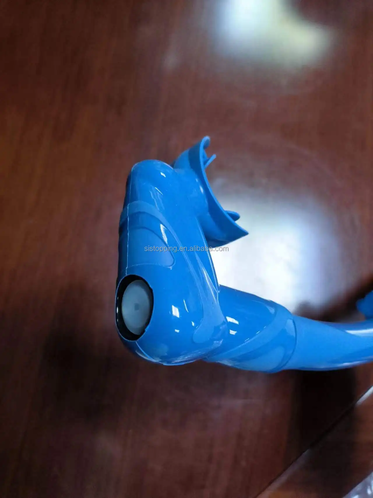 Wholesale semi-dry breathing tube under water purge valve white silicone diving snorkel tube