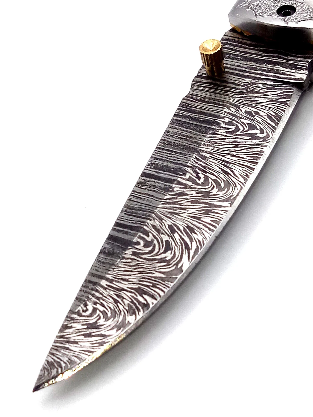 New Style Outdoor Camping Hunting Folding Pocket Knife Wholesale Folding Knifes With Black Resin Handle Handmade Pocket knives