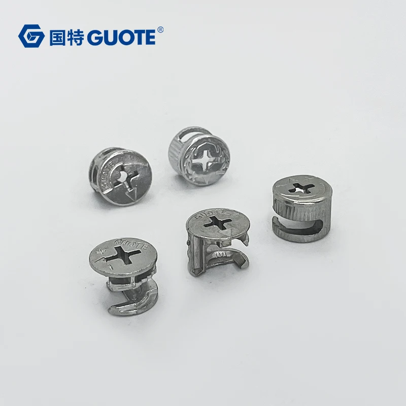 GUOTE Automotive Plastic Fasteners Connecting Bolt Furniture Cabinet Screw Glide Insert End Caps for Chair Table Stool