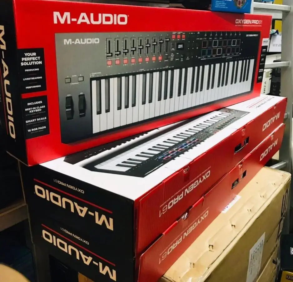 Высококачественный для нового M-Audio кислород Pro 61 USB MIDI контроллер