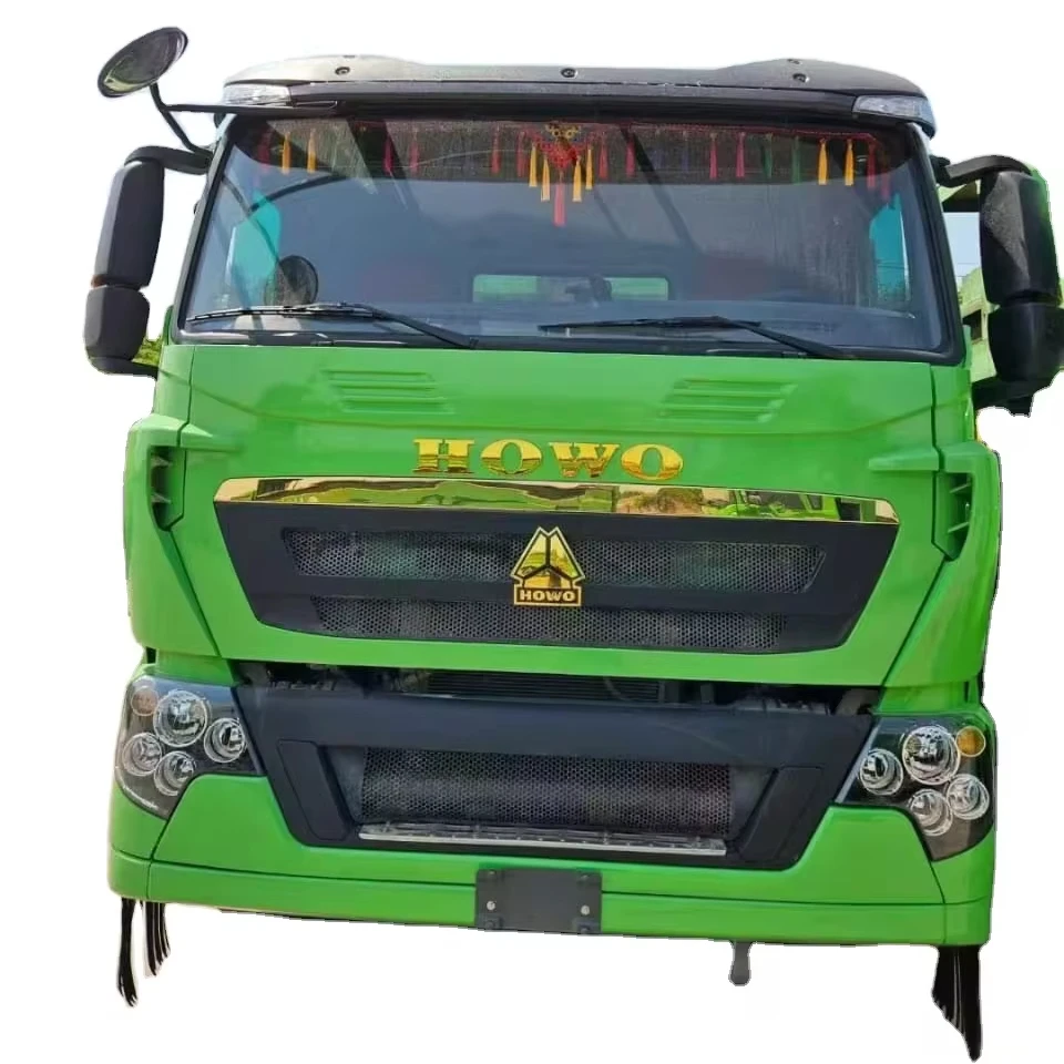 Howo Dump truck with 20/26 cubic cargo box popular 371/375 model dump tipper truck and used dump truck with good working ability