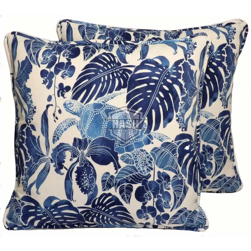 2023 Latest Price Outdoor Pillow Covers Turtles Blue Designer Throw Pillow Covers Cushion covers for Home Use