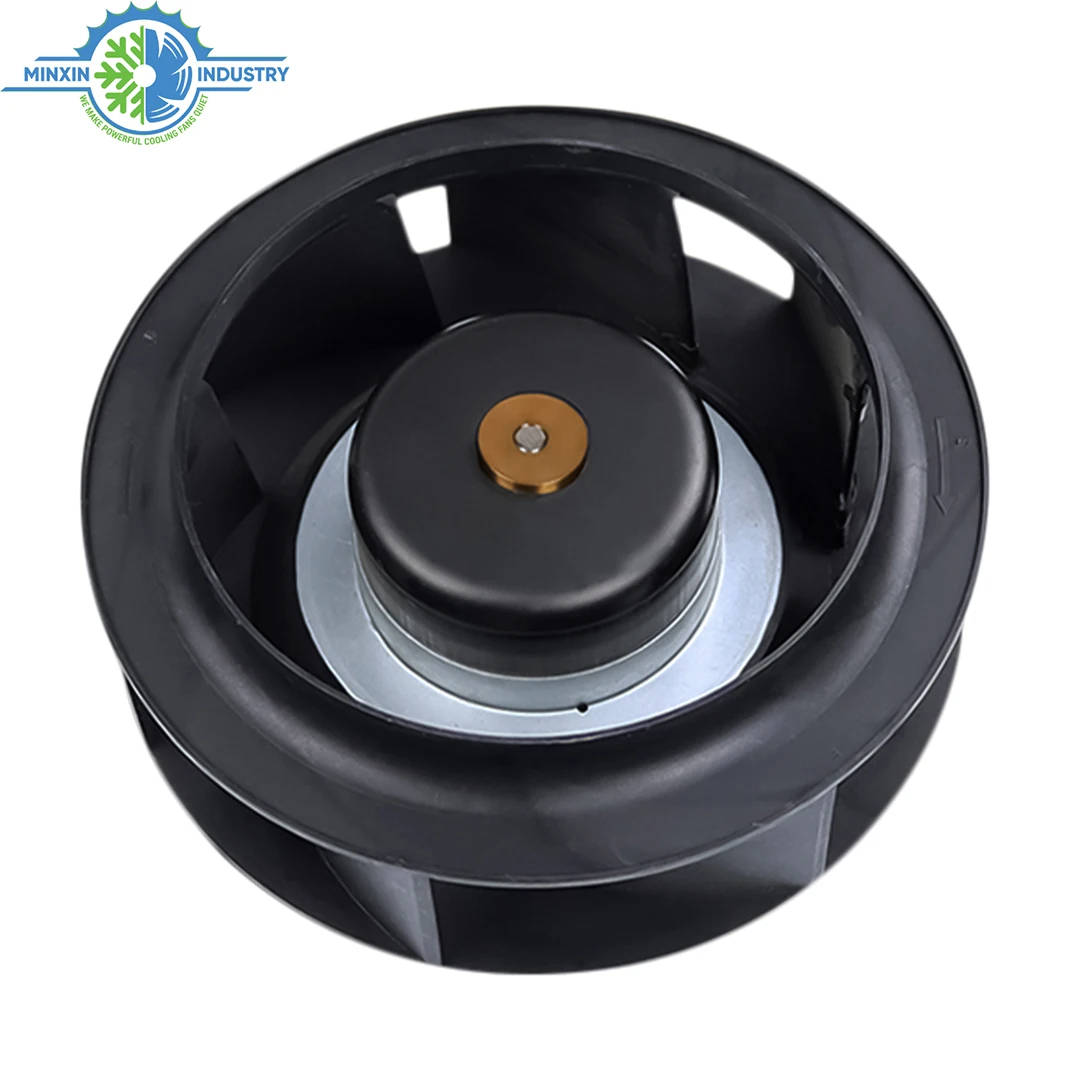 220v 133mm Dead Silent EC Backward Curved Impeller Centrifugal Fan Backward Fan Telecom Base Station Industrial Purifier