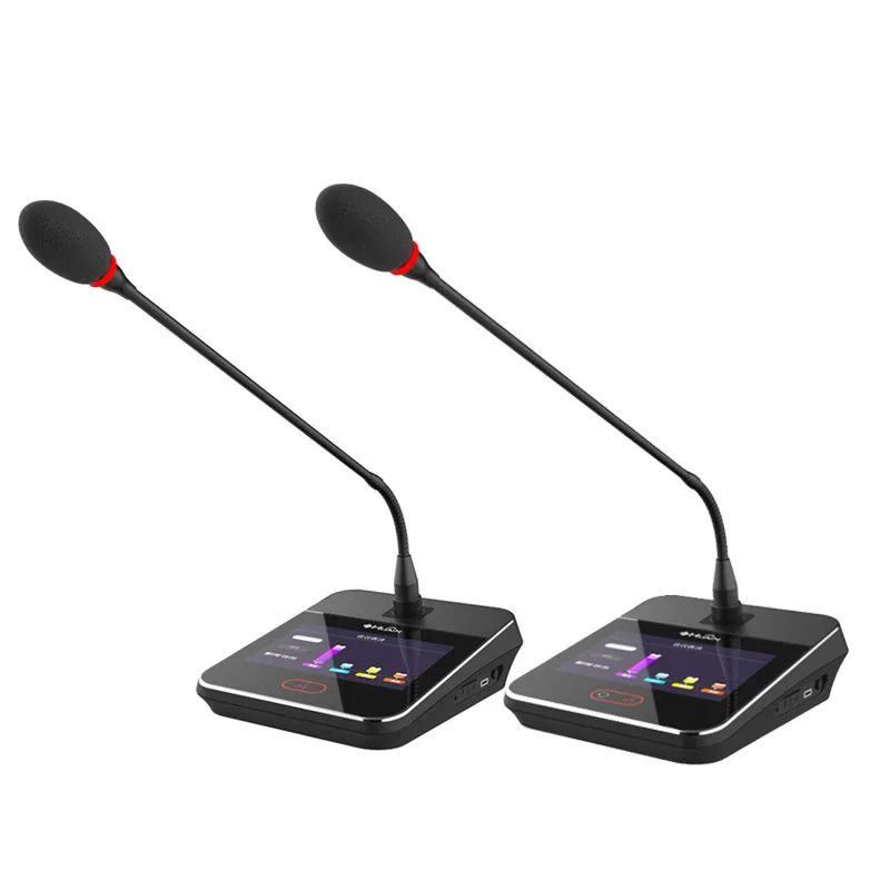 HUAIN 5.8G Wired Conference Simultaneous Interpretation Digital Congress System with 6 8 Core or Ip Connection Head