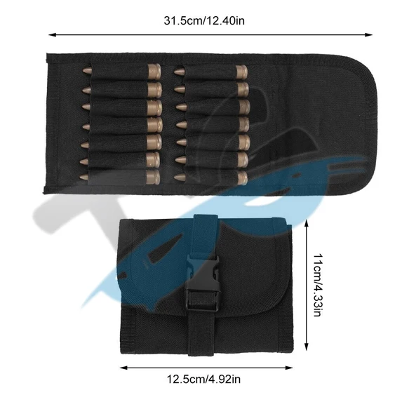 Foldable Tactical Molle  Pouch Hunting Shooting Bullet Bag Belt Bullet Case