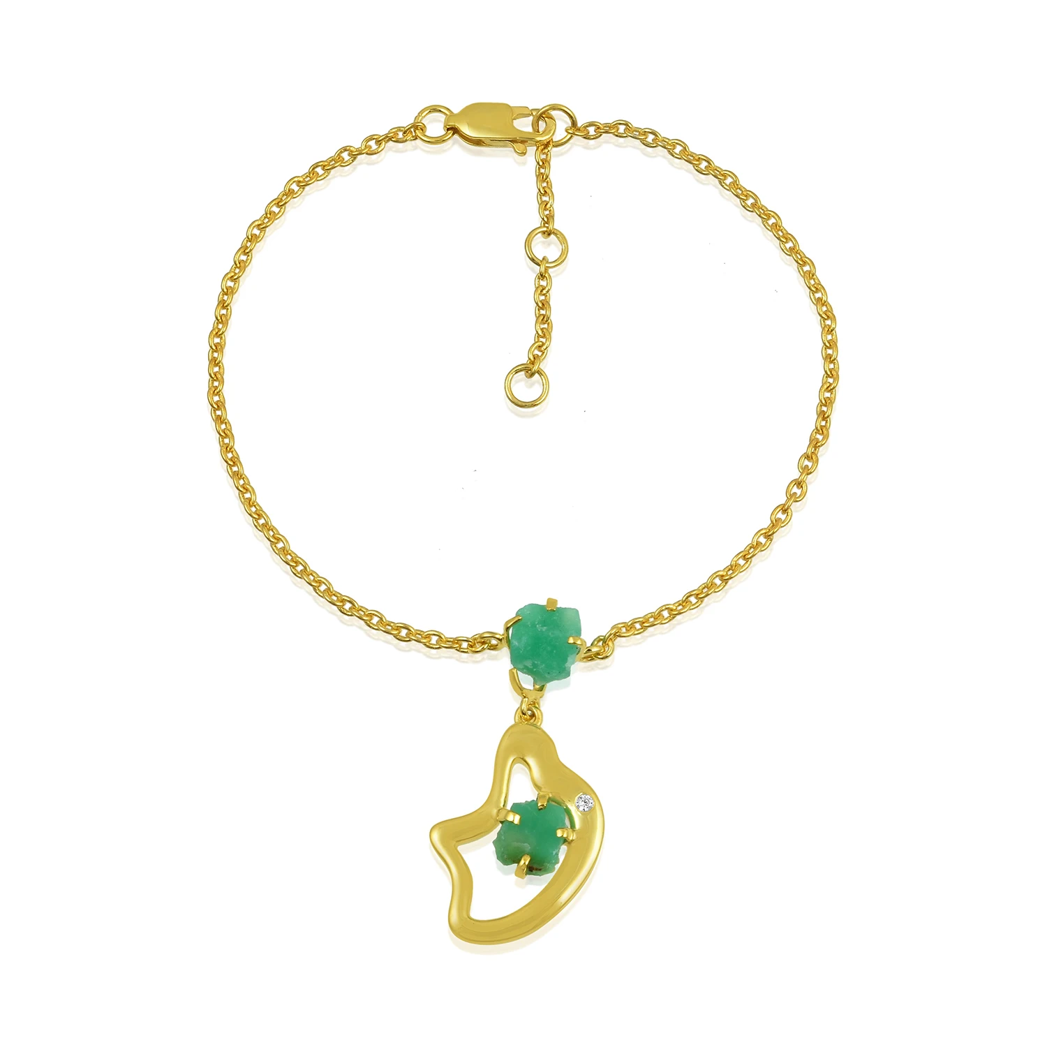 Natural Ethiopian opal gemstone bracelet 18K gold plated 925 sterling silver gemstone bracelets