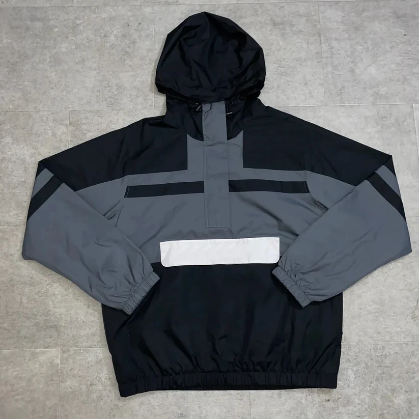 Mens Lightweight Windbreaker Water Resistant Hooded Jacket Rain Wind