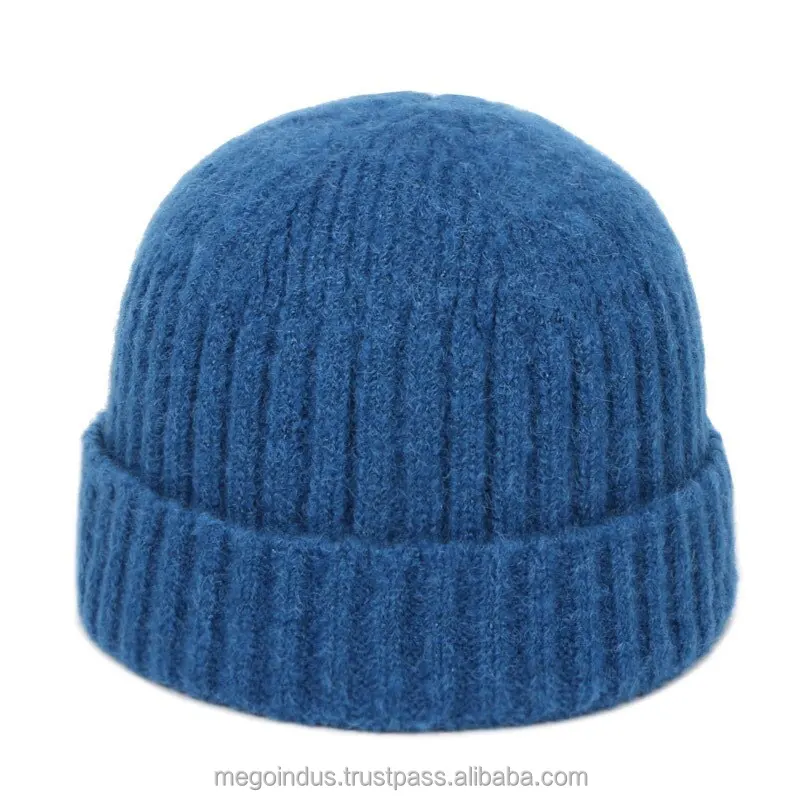 Men Caps Autumn Spring Brand Skullies beanies Baggy Melon knit hat Smiling Face wool Knitted Caps