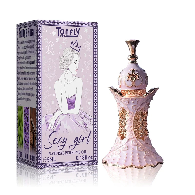 Tonfly 5ML Arabian Perfume For Women Concentrated Perfume Oil Dubai Essential Oil Fragrance Long Lasting Retro Perfume Oil