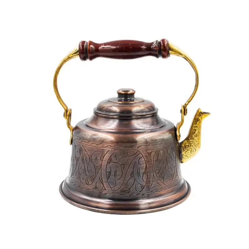 Engraved Texture Stovetop Tea Pot Kettle Perfect Eye Catching Retro Piece It Will Add A Beautiful Flair To Any Type Of Kitchen