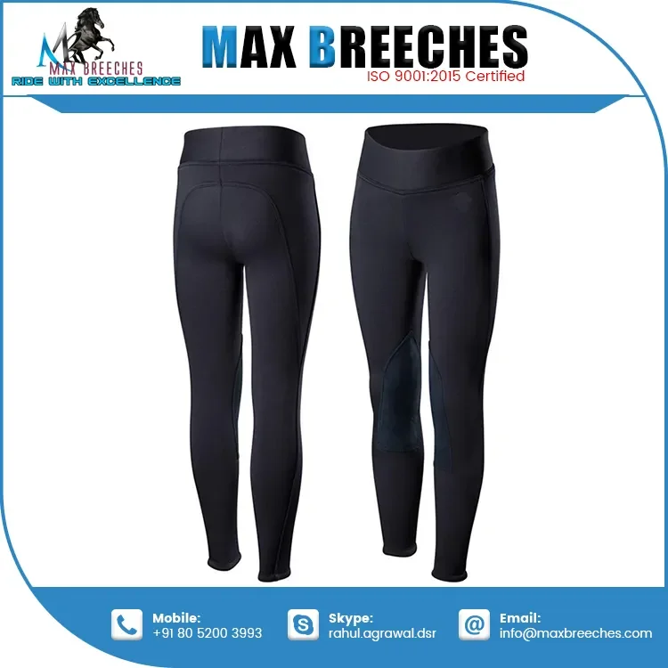 Horse Riding Tights Knee Patch Grip Equestrian Pants Schooling Riding Breeches at Wholesale Price from India