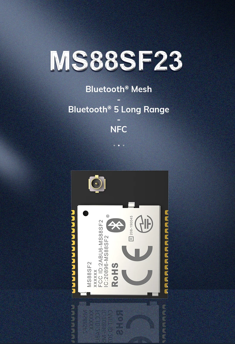 Nrodic Advanced MS88SF23-nRF52840 RF Module 2.4GHz  Long Range Bluetooth 5.2 Ble Module
