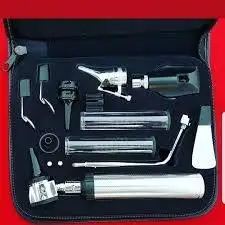 Professional High Quality Stainless Steel With Custom PackingOtoscope ENT diagnostic Set complete ENT ent examination set