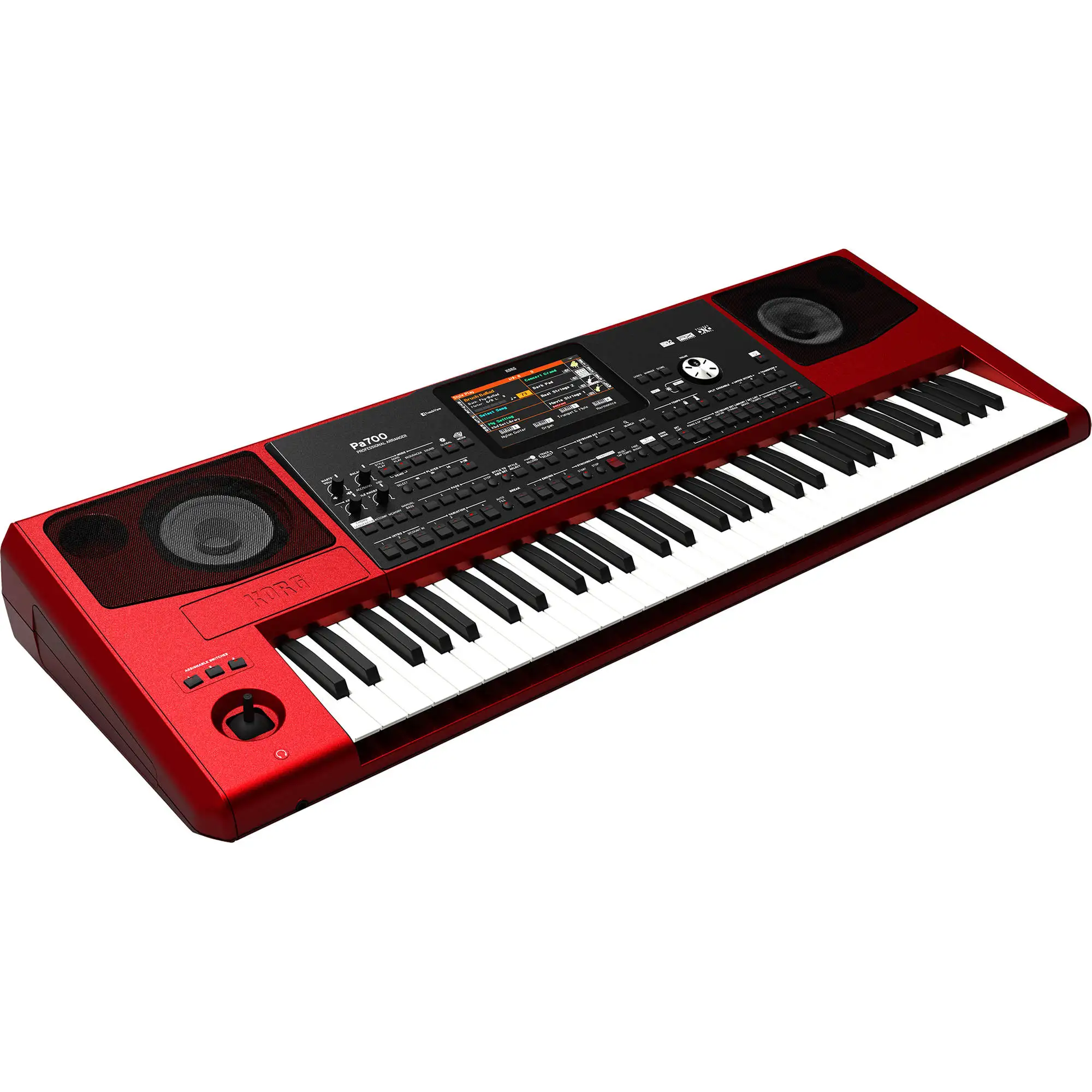 ORIGINAL NEW Korgs Pa700 RD 61-Key Professional Arranger with Touchscreen and Speakers Red