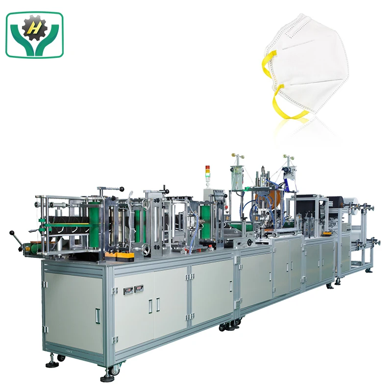 High Speed Surgical Head Straps Folding Face Mask  Head Loop KN95 Mask Making Machine