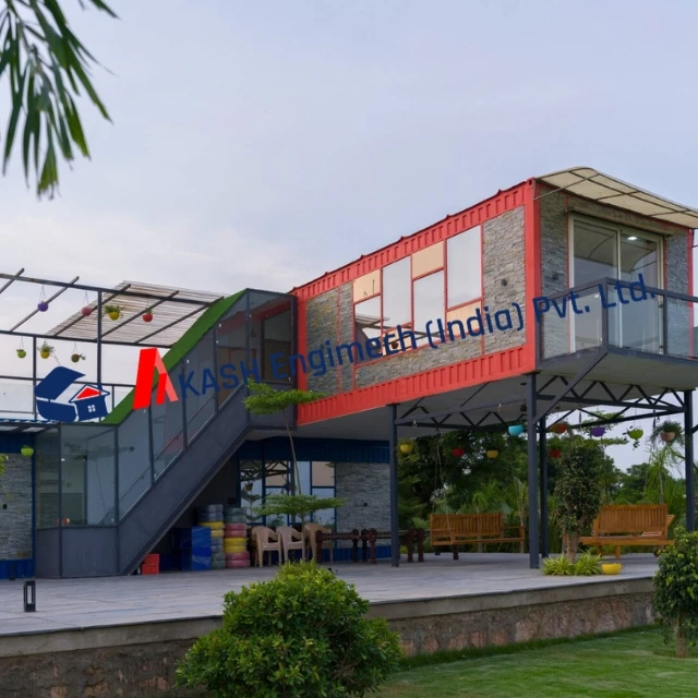 VIP MODULAR CONTAINER HOUSE IS ALMO MADE UP OF STEEL WITH TOILET BEDROOM