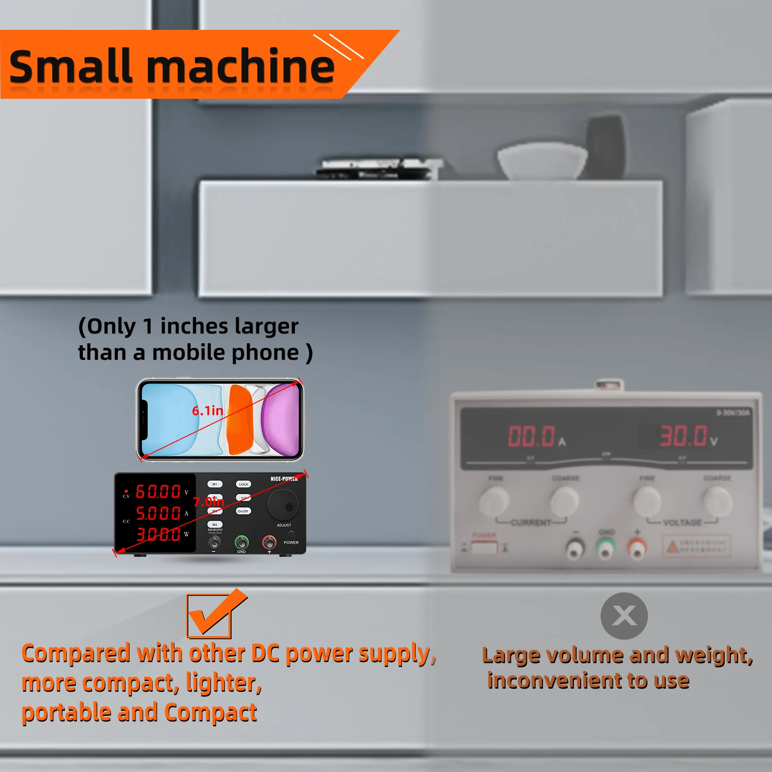 Nice Power SPPS-S605 60V 5A voltage and current adjustable DC regulated power supply for testing laptop computer repair