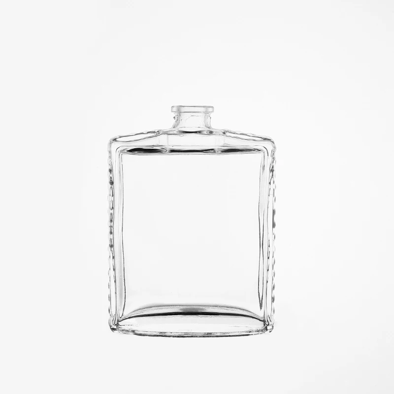 KDG Brand Clear Bottle Empty Perfume Glass Spray Bottle Rectangle 30ml 50ml 100ml Glass Perfume Bottle Cosmetic Packaging