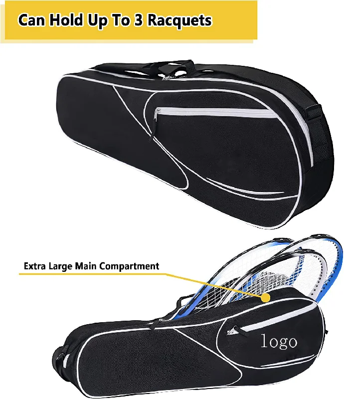 Custom Logo Waterproof Promo Beach Badminton Tennis Racquetball Racket Racquet Bag Double