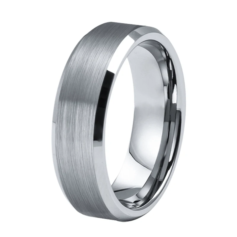 Tizti Jewelry Vintage Hip Hop Wed Fashionable jewelry Male Fashion Brushed Tungsten Ring