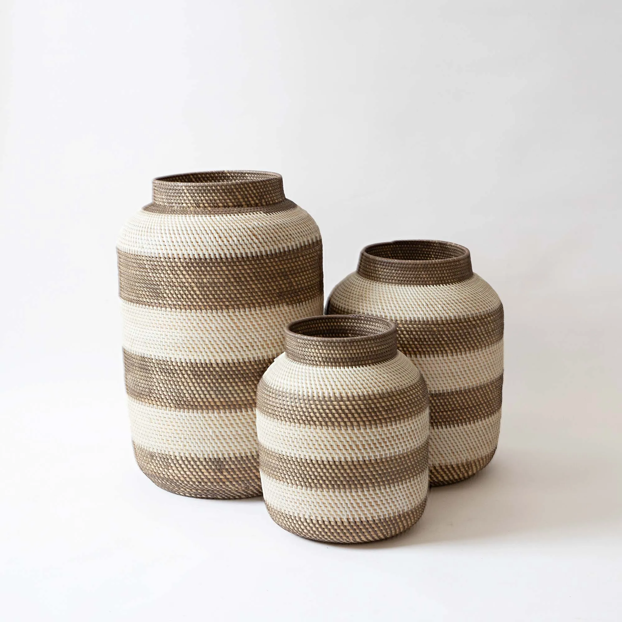 Big wicker vase set for artificial flowers home decoration accessories best selling rattan tall floor vases