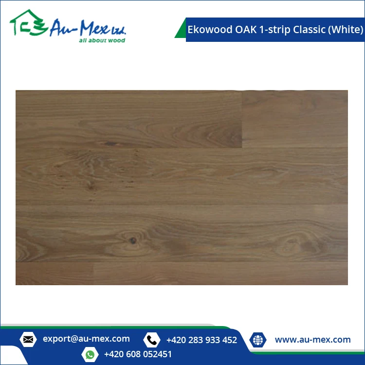 Top Quality Durable and Strong Built Classic Surface White Oak 1-Strip Engineered Wood Flooring