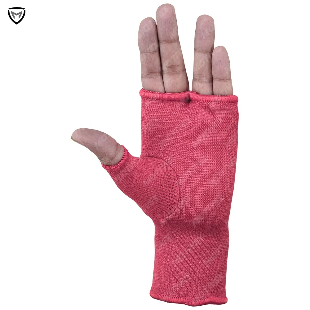 Elasticated Inner Gloves Boxing MMA Stretch Fighting Gear Fist Training Equipment Hand Under Glove Pink Knuckle Protection