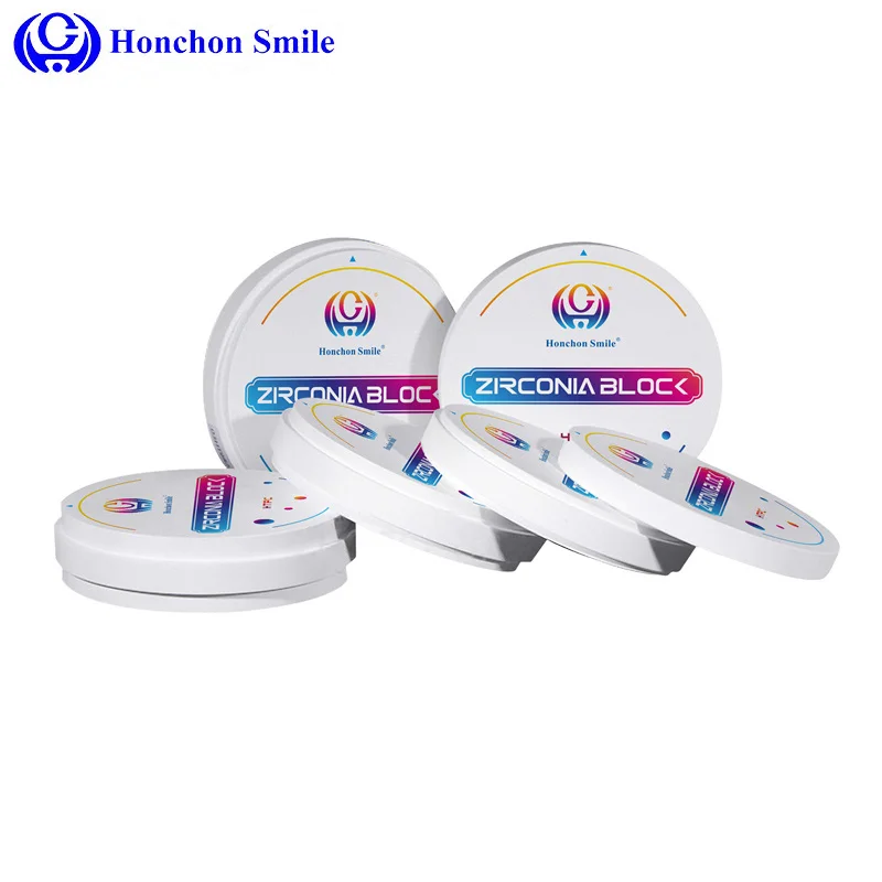 HTPC Pre shaded zirconia dental cad cam blocks dental lab item material  crown zirconia milling discs