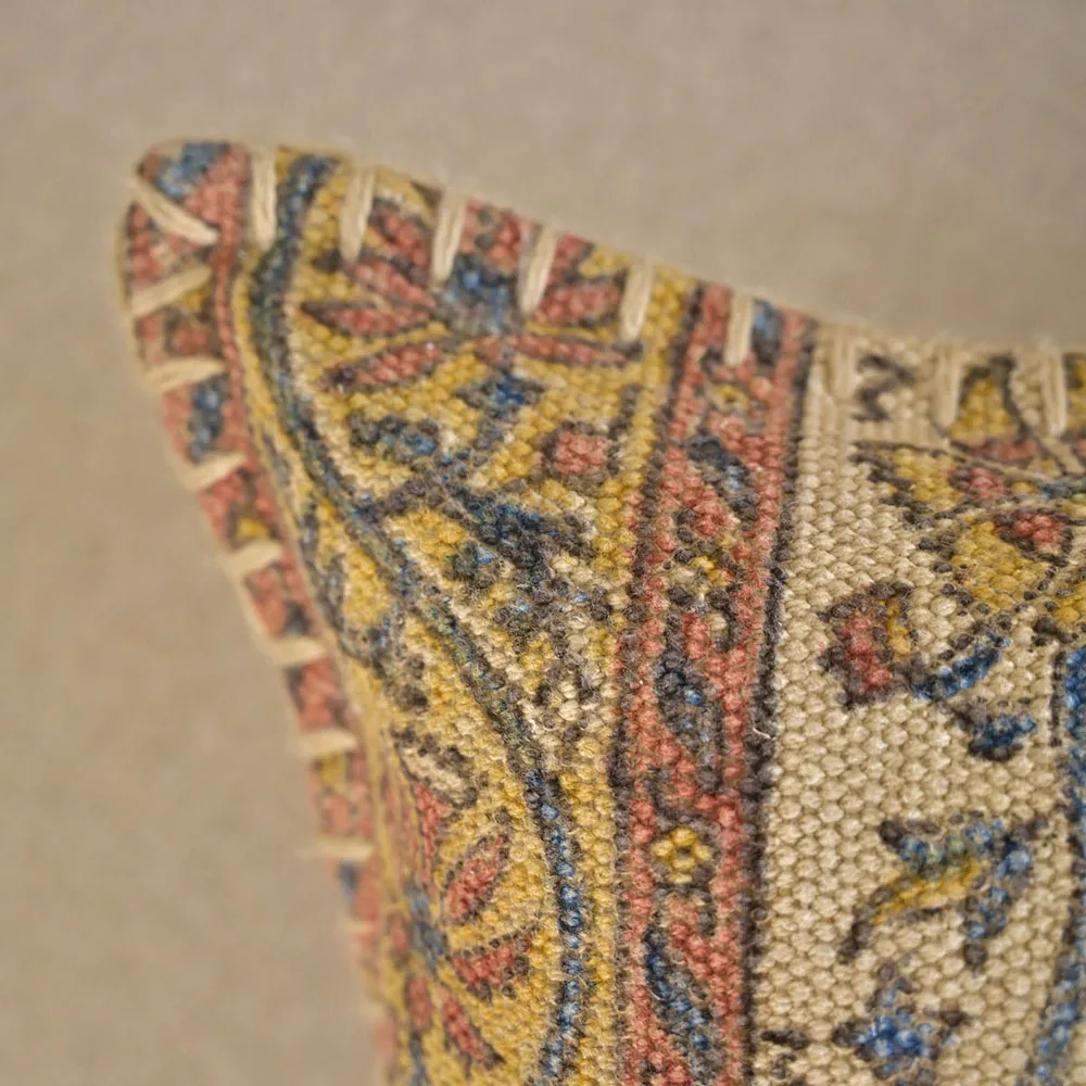 High Quality Decorative Pillowcase Luxury Living Room Cushions Wholesale 16x24 Pillow Covers Indian Block Print Lumbar Pillow