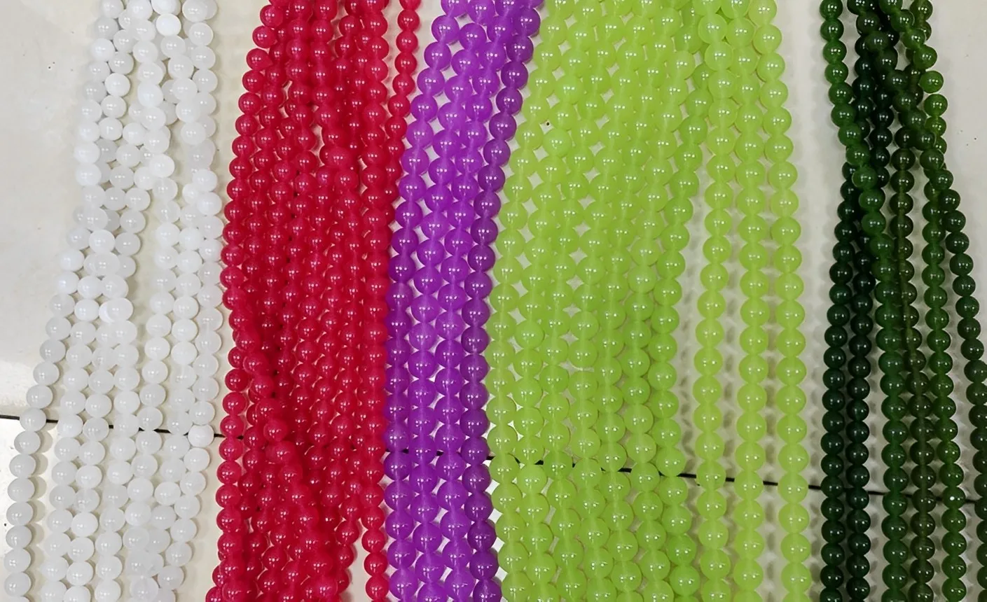 Loose 6mm 8mm 10mm 12mm Beads Jade Round Bead Strands Green Jade Beads for Bracelets Necklace Jewelry Making