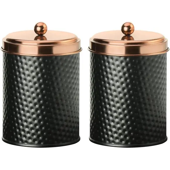 Most Selling Product  Metal Canister Sugar Pot Unique Style  Salt Storage Canister Set of 3 For Wholesale Supplier From India