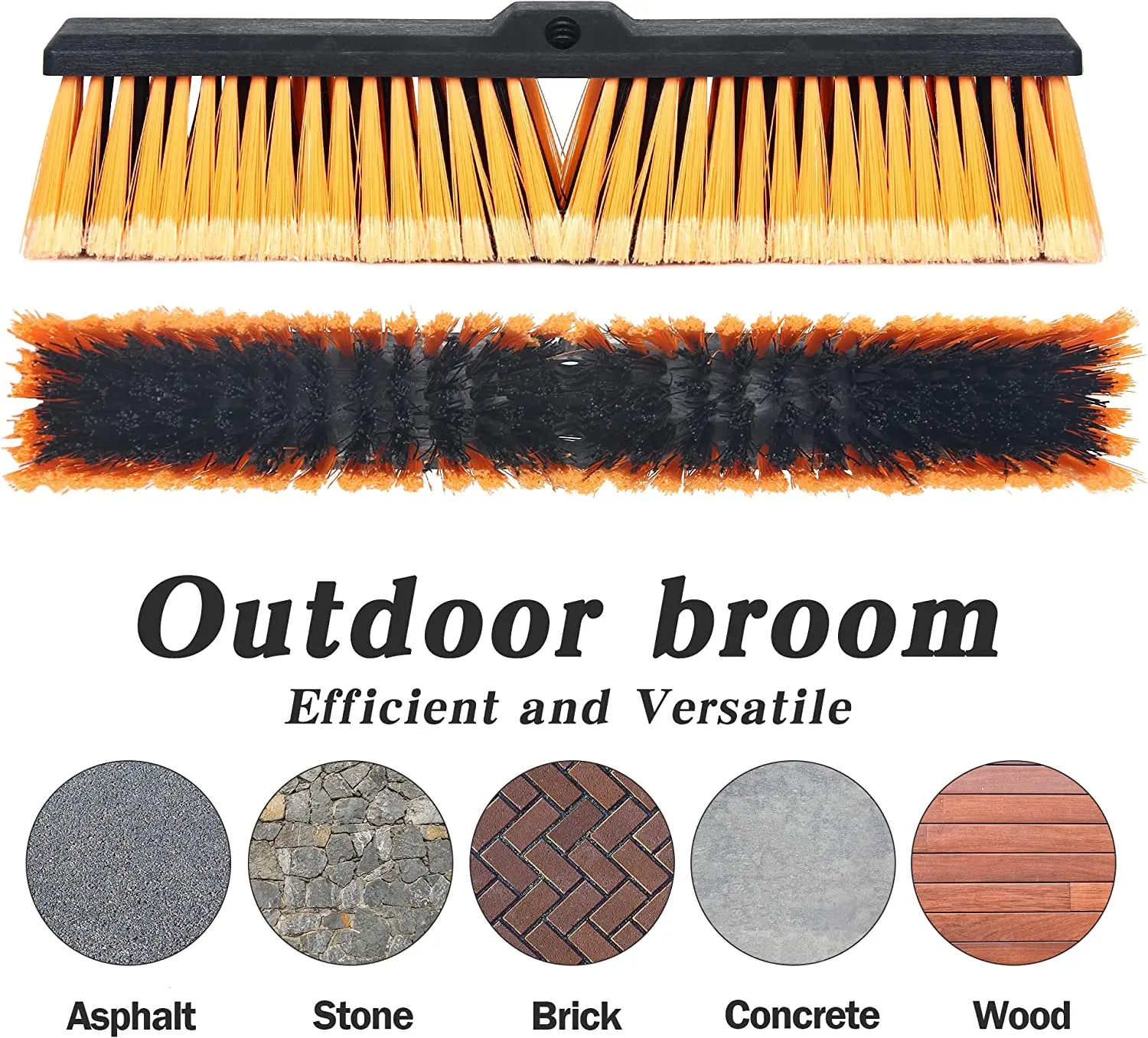 Handle Flow Broom Garden Detachable  Brush Garden Brush for Floor Cleaner