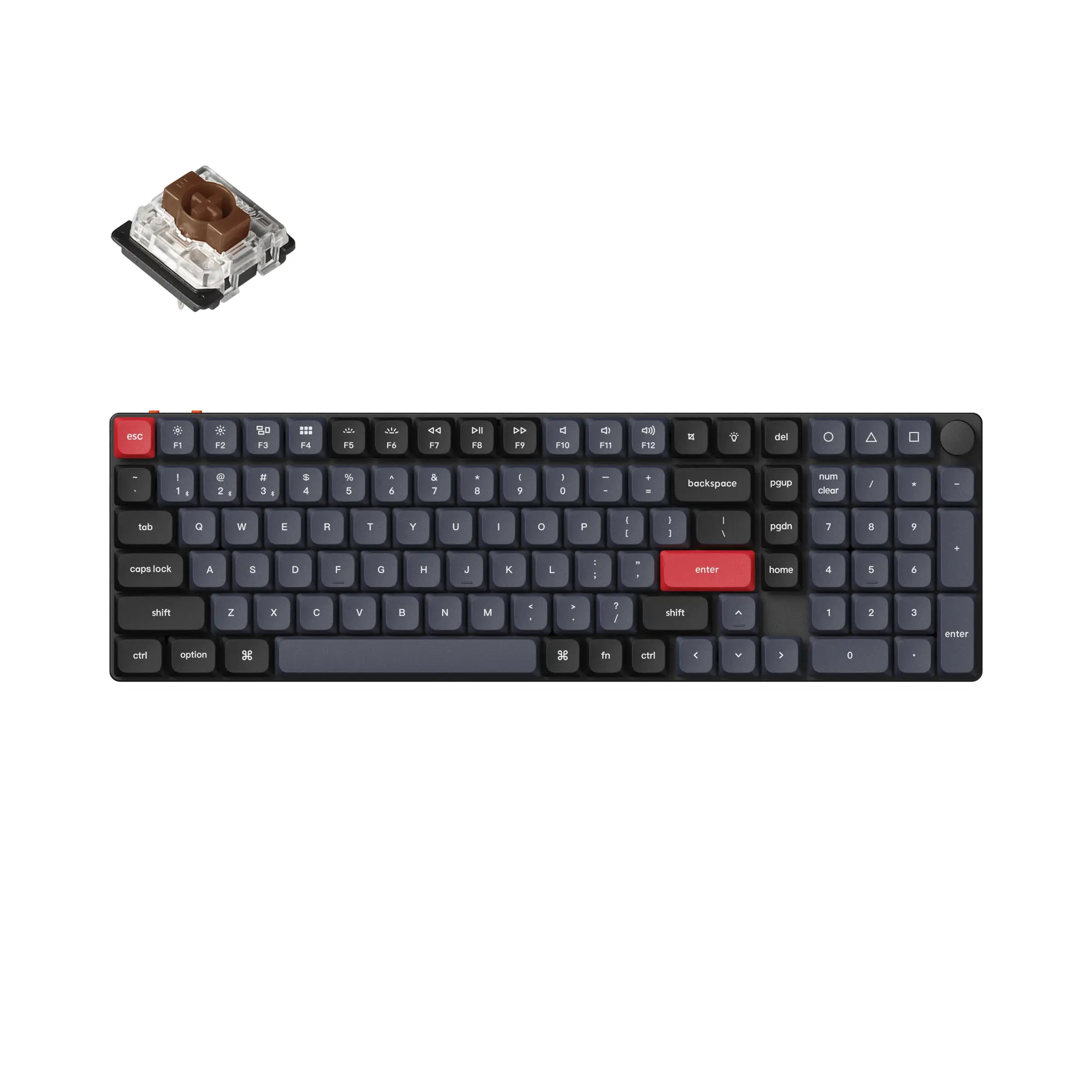 Keychron K17 Pro 96% Low Profile QMK/VIA Wireless RGB Gaming Mechanical Keyboard