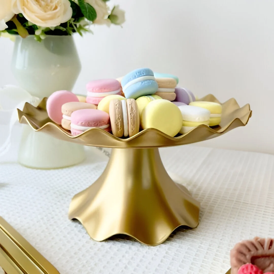 Brass Metal Cake Stand Enhance Every Dessert Display with Elegance Shop Today for Competitive Pricing and Exceptional Quality
