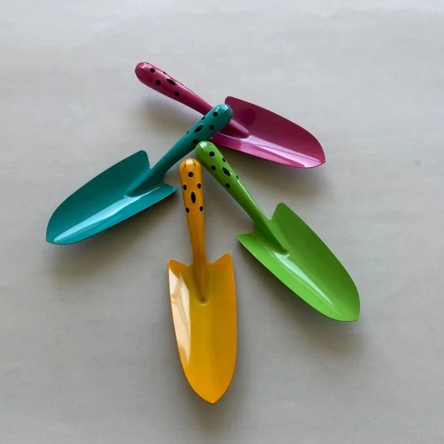 Japan-made Sturdy Metal Multicolor Hand Shovel with 1.2 mm Thickness Part A-7 Color Garden Trowel
