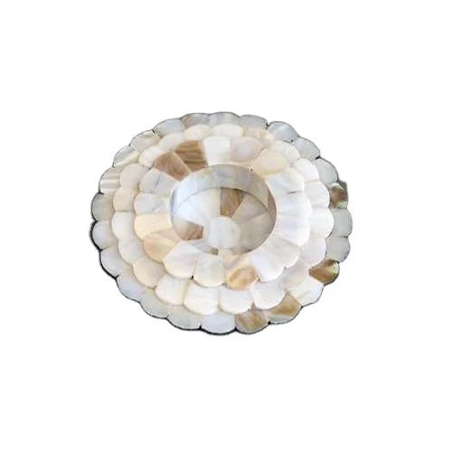 Top Quality Coaster Mother Of Pearl White Coasters Wholesale Tea Coffee Round Hexagon Cup Coaster Wood
